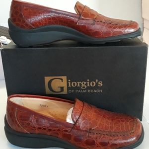 New Giorgio's of palm beach women's crocodile loafers